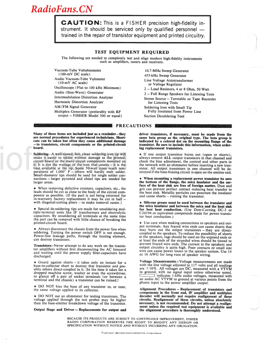 Fisher-175T-rec-sm(1)维修电路图 手册.pdf_第2页