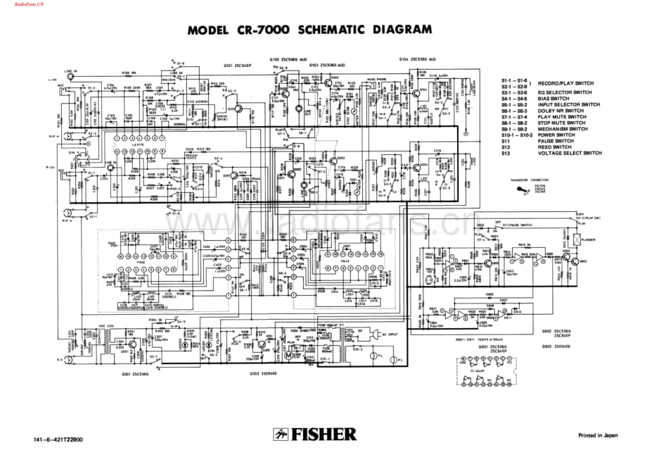 Fisher-CR7000-tape-sch维修电路图 手册.pdf_第1页