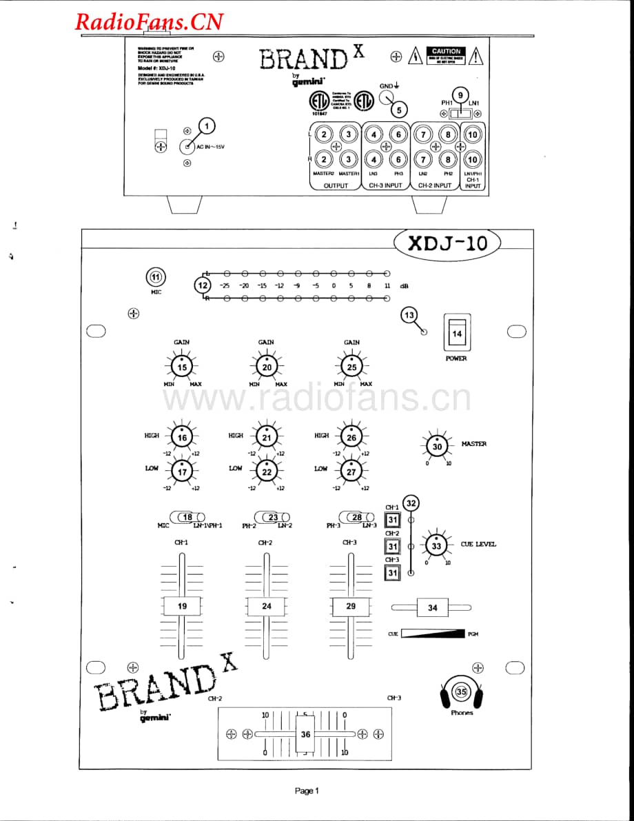 Gemini-XDJ10-mix-sm维修电路图 手册.pdf_第2页