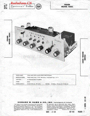 Fisher-400C-int-sm维修电路图 手册.pdf