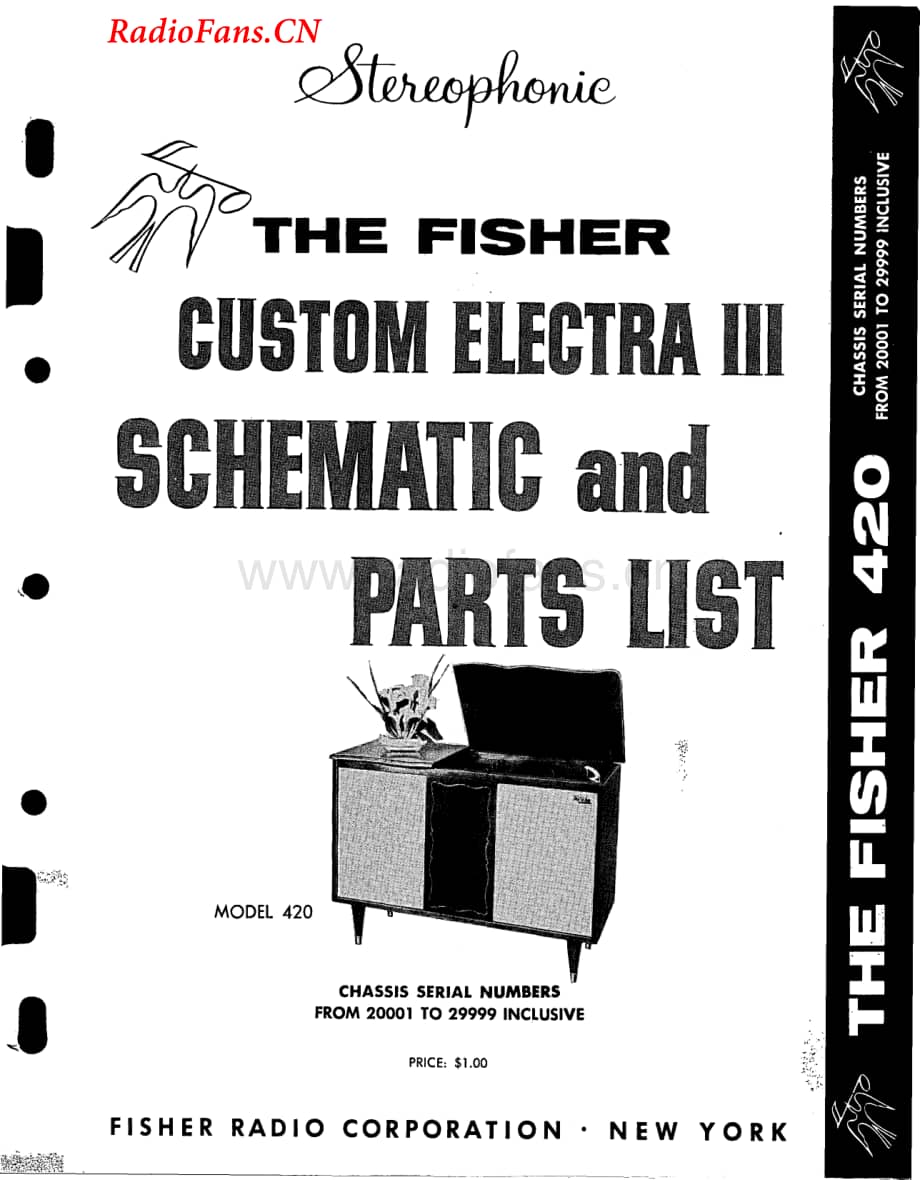 Fisher-CustomElectra420-mc-sm1维修电路图 手册.pdf_第1页