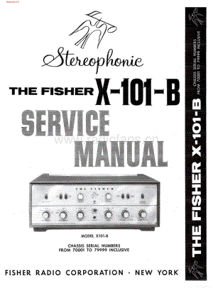 Fisher-X101B-int-sm维修电路图 手册.pdf