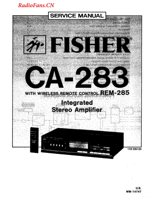Fisher-CA283-int-sm维修电路图 手册.pdf