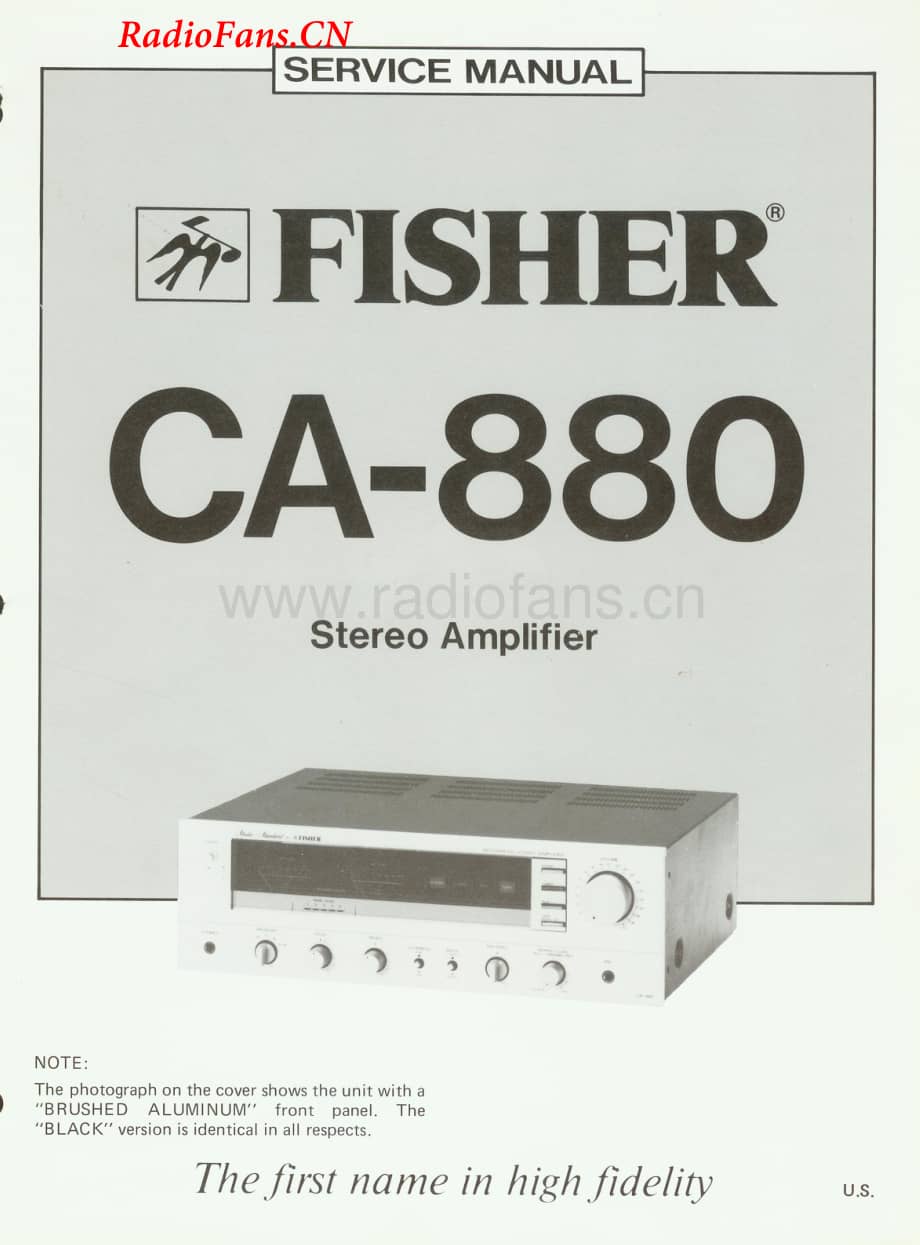 Fisher-CA880-int-sm维修电路图 手册.pdf_第1页