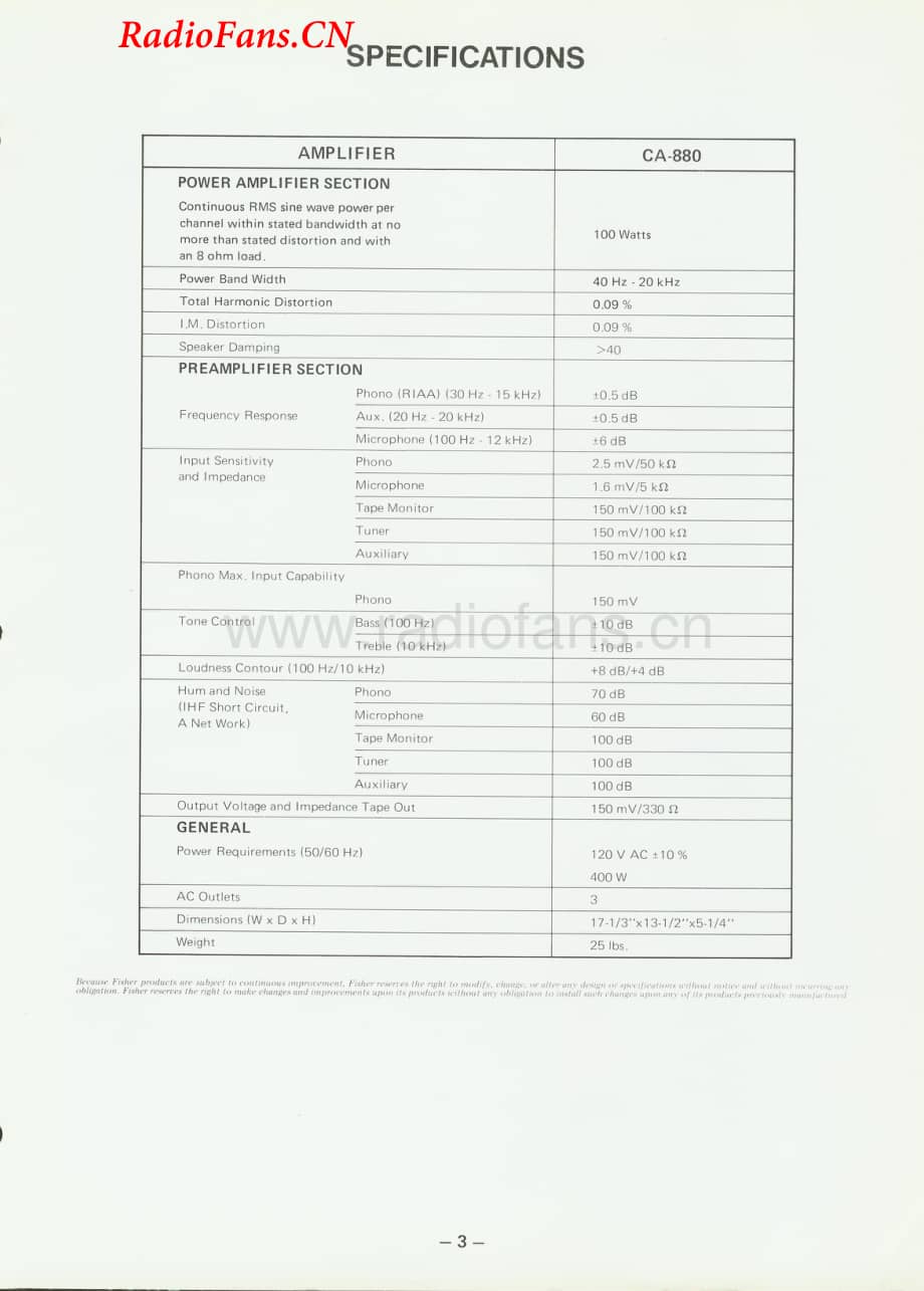 Fisher-CA880-int-sm维修电路图 手册.pdf_第3页