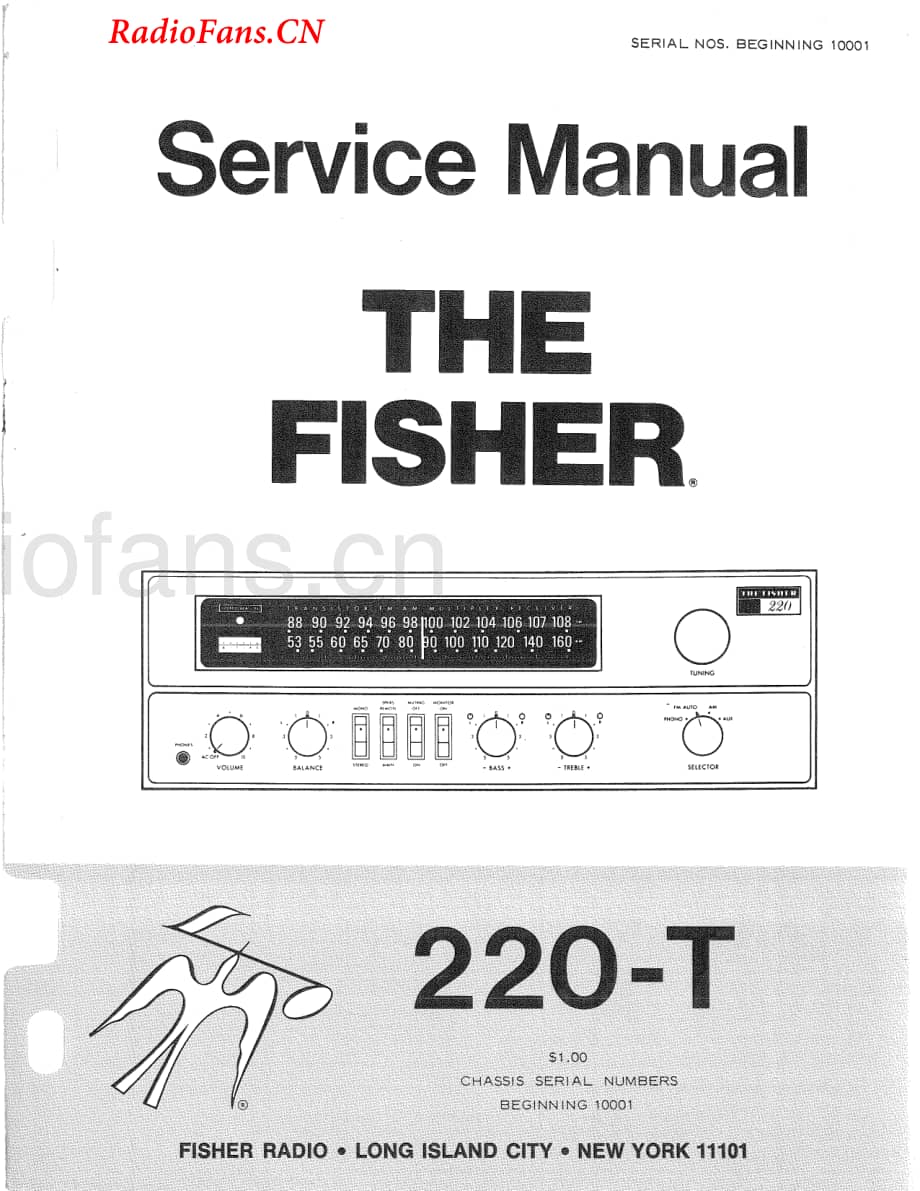 Fisher-220T-rec-sm维修电路图 手册.pdf_第1页