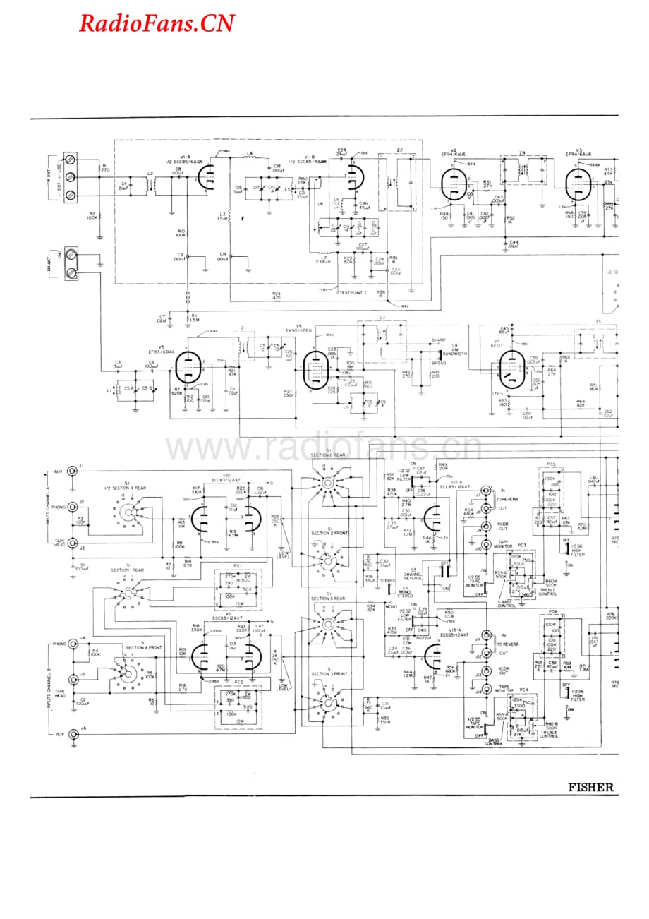 Fisher-800B-rec-sch(1)维修电路图 手册.pdf_第1页