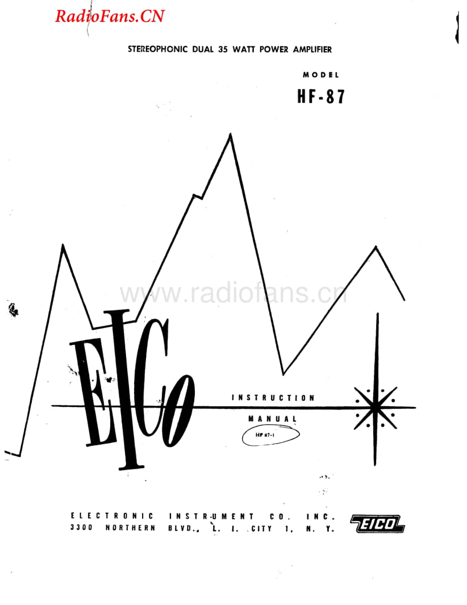 Eico-HF87-pwr-sml维修电路图 手册.pdf_第1页