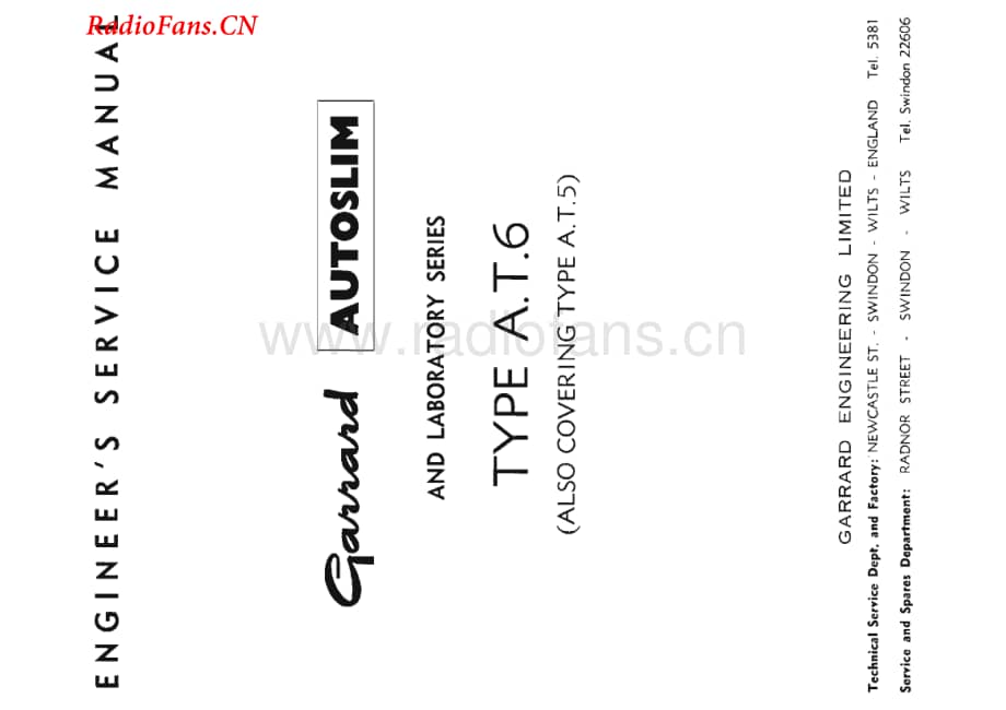 Garrard-AT6-tt-sm维修电路图 手册.pdf_第1页