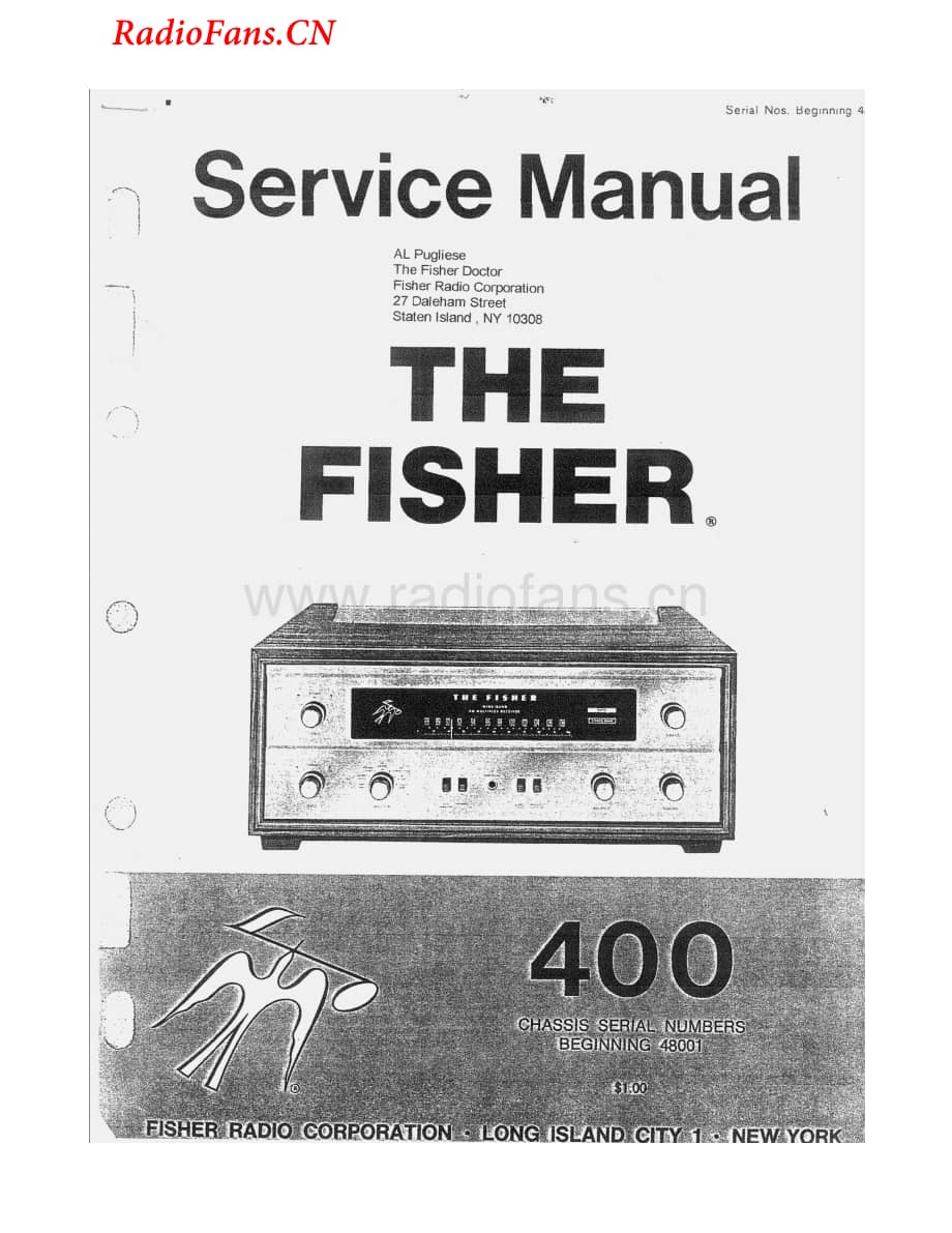 Fisher-400-rec-sm5(1)维修电路图 手册.pdf_第1页