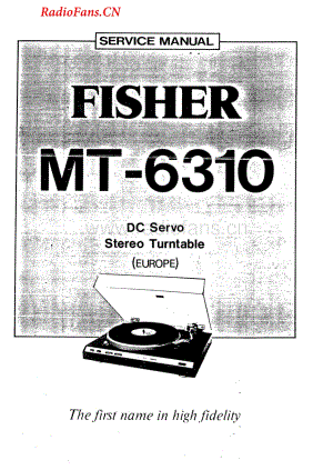 Fisher-MT6310-tt-sm维修电路图 手册.pdf