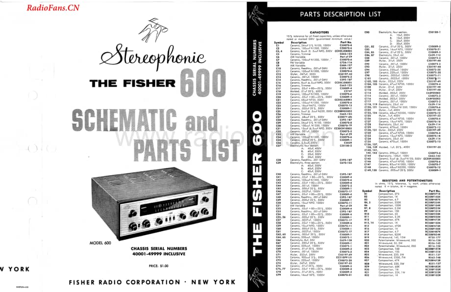 Fisher-600-rec-sch(1)维修电路图 手册.pdf_第1页