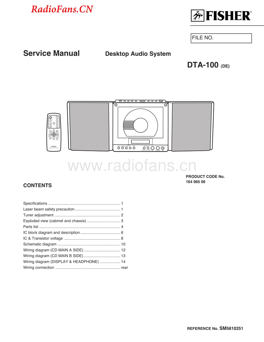 Fisher-DTA100-das-sm维修电路图 手册.pdf_第1页