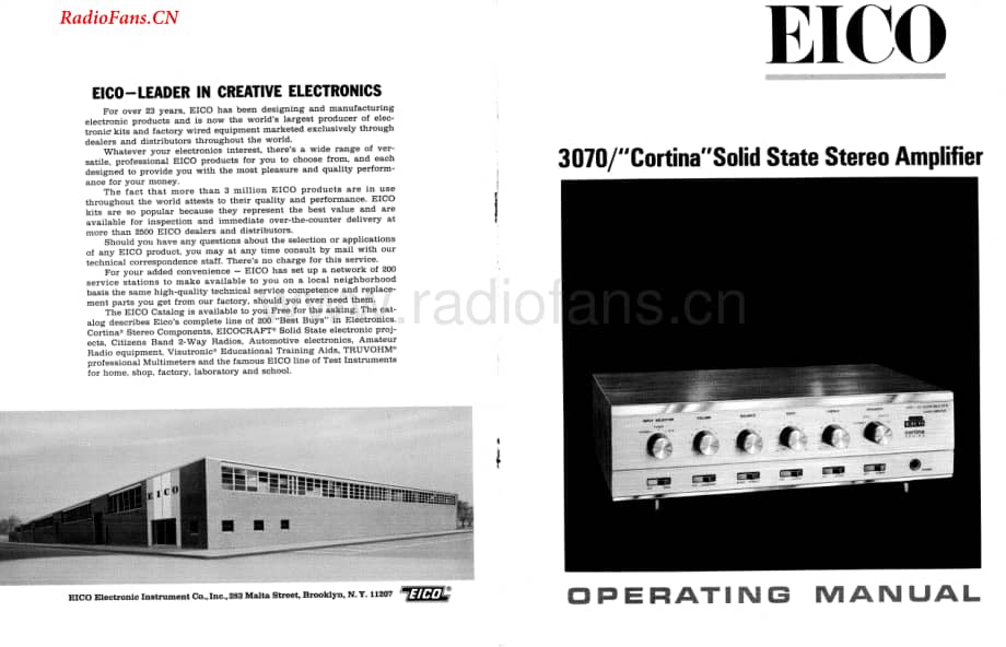 Eico-3070-int-sm维修电路图 手册.pdf_第1页