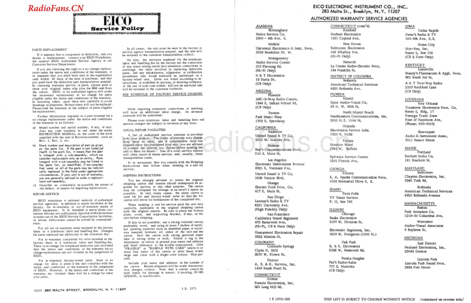 Eico-3070-int-sm维修电路图 手册.pdf_第2页