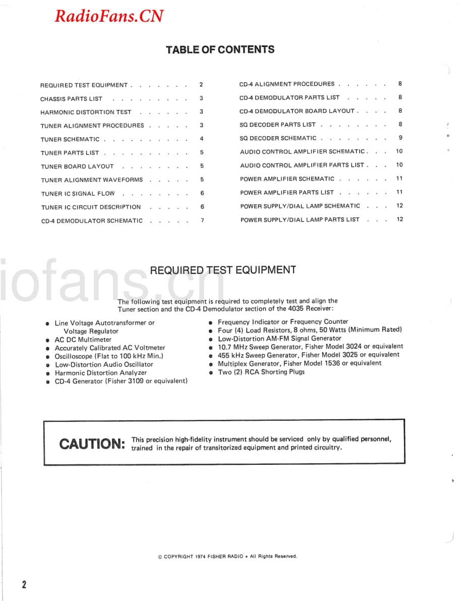 Fisher-4035-rec-sm维修电路图 手册.pdf_第2页