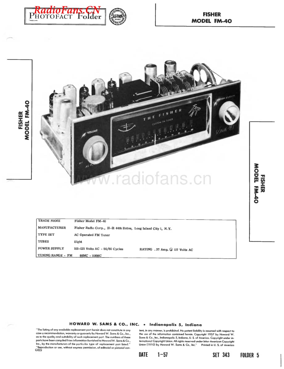 Fisher-FM40-tun-sm维修电路图 手册.pdf_第1页