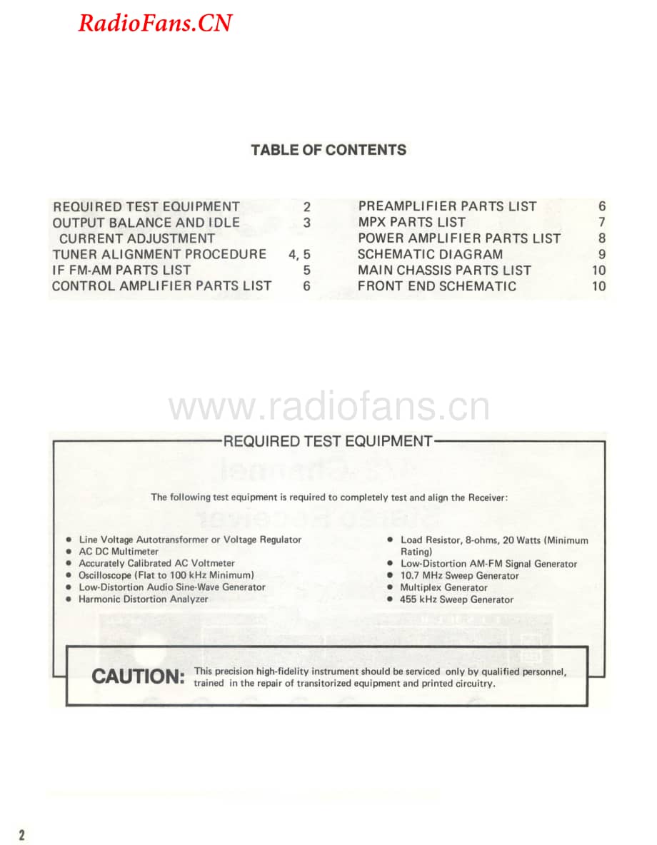 Fisher-122-rec-sm(1)维修电路图 手册.pdf_第2页