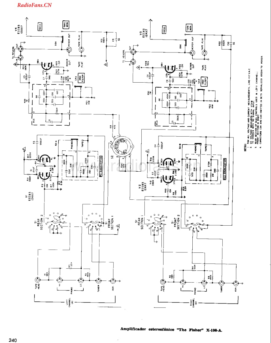 Fisher-X100A-int-sch1维修电路图 手册.pdf_第1页