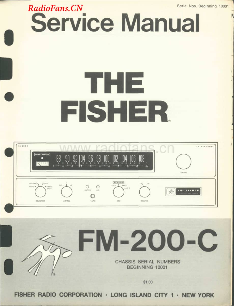 Fisher-FM200C-tun-sm维修电路图 手册.pdf_第1页