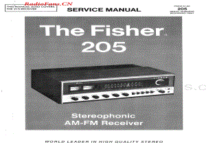 Fisher-205-rec-sm(1)维修电路图 手册.pdf