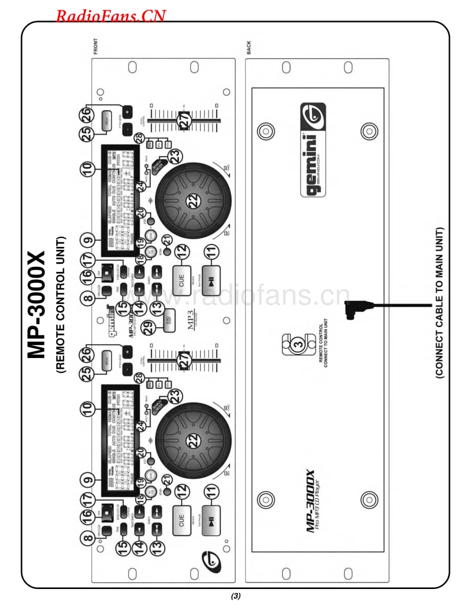 Gemini-MP3000X-cd-sm维修电路图 手册.pdf_第3页