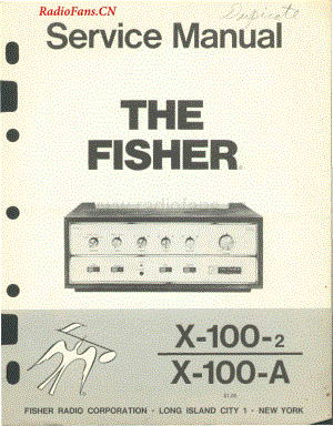 Fisher-X100-2-int-sm维修电路图 手册.pdf