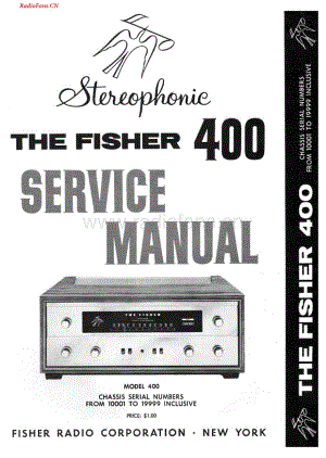 Fisher-400-rec-sm2(1)维修电路图 手册.pdf
