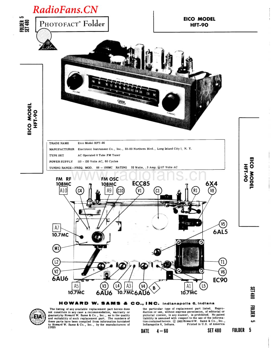 Eico-HFT90SAMS-tun-sm维修电路图 手册.pdf_第1页