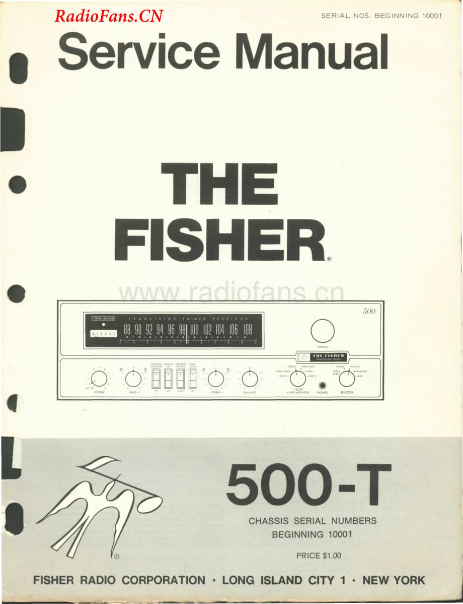 Fisher-500T-rec-sm(1)维修电路图 手册.pdf_第1页