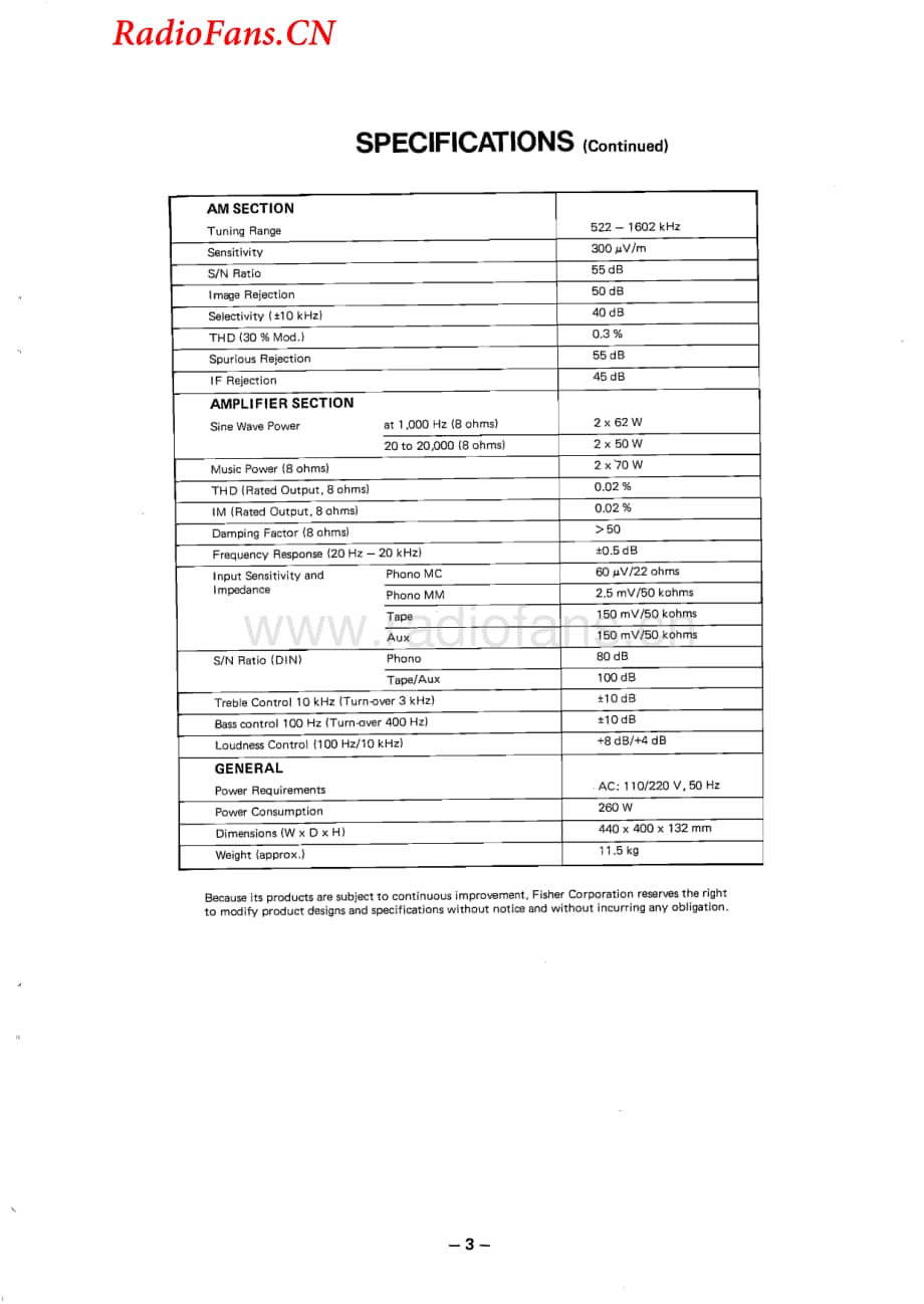 Fisher-RS270-rec-sm维修电路图 手册.pdf_第3页