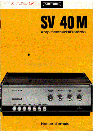 Grundig-HifiStudioSV40M-int-sm维修电路图 手册.pdf