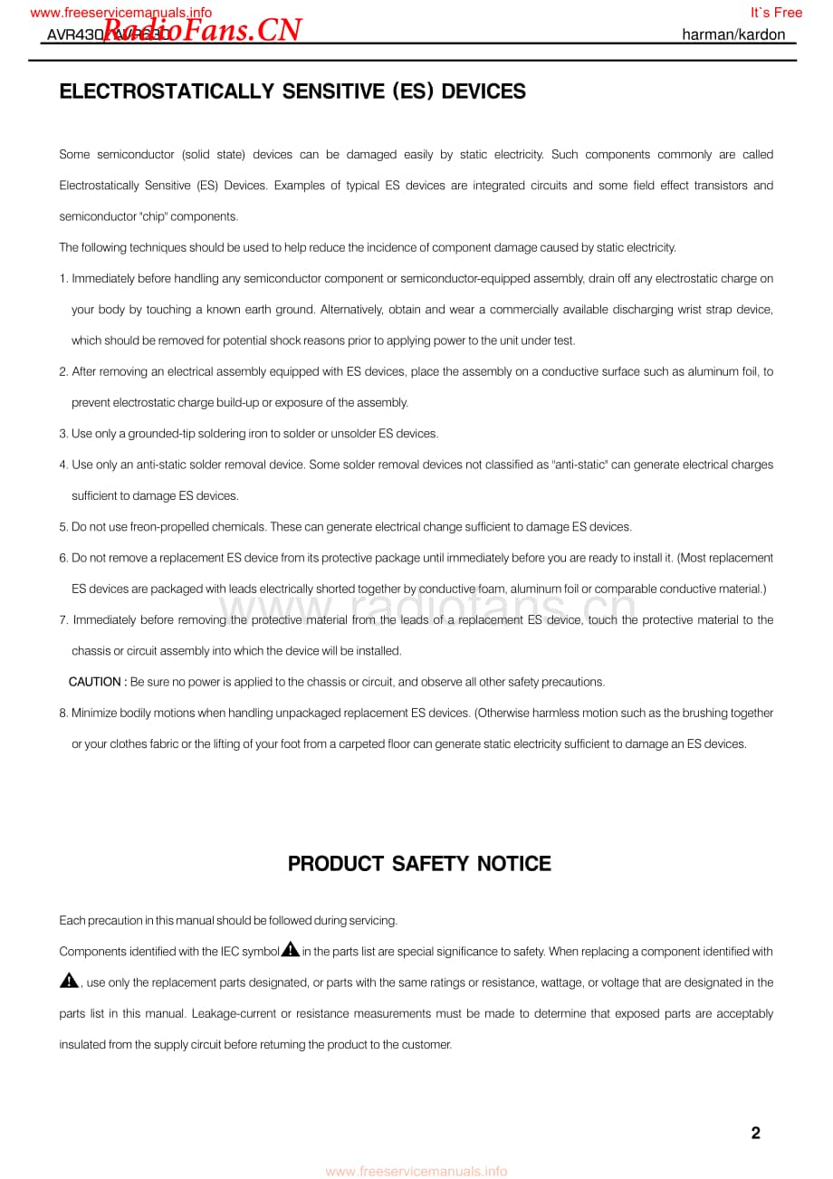 HarmanKardon-AVR430-avr-sm维修电路图 手册.pdf_第2页