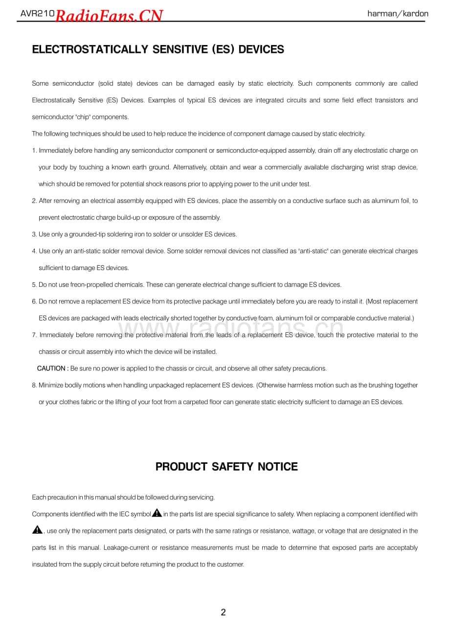 HarmanKardon-AVR210-avr-sm维修电路图 手册.pdf_第2页