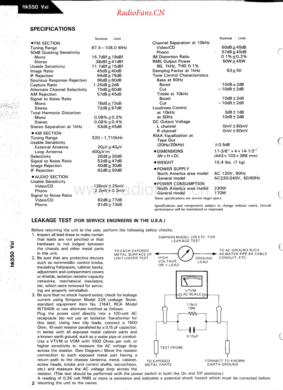 HarmanKardon-HK550VXI-rec-sm维修电路原理图.pdf_第2页