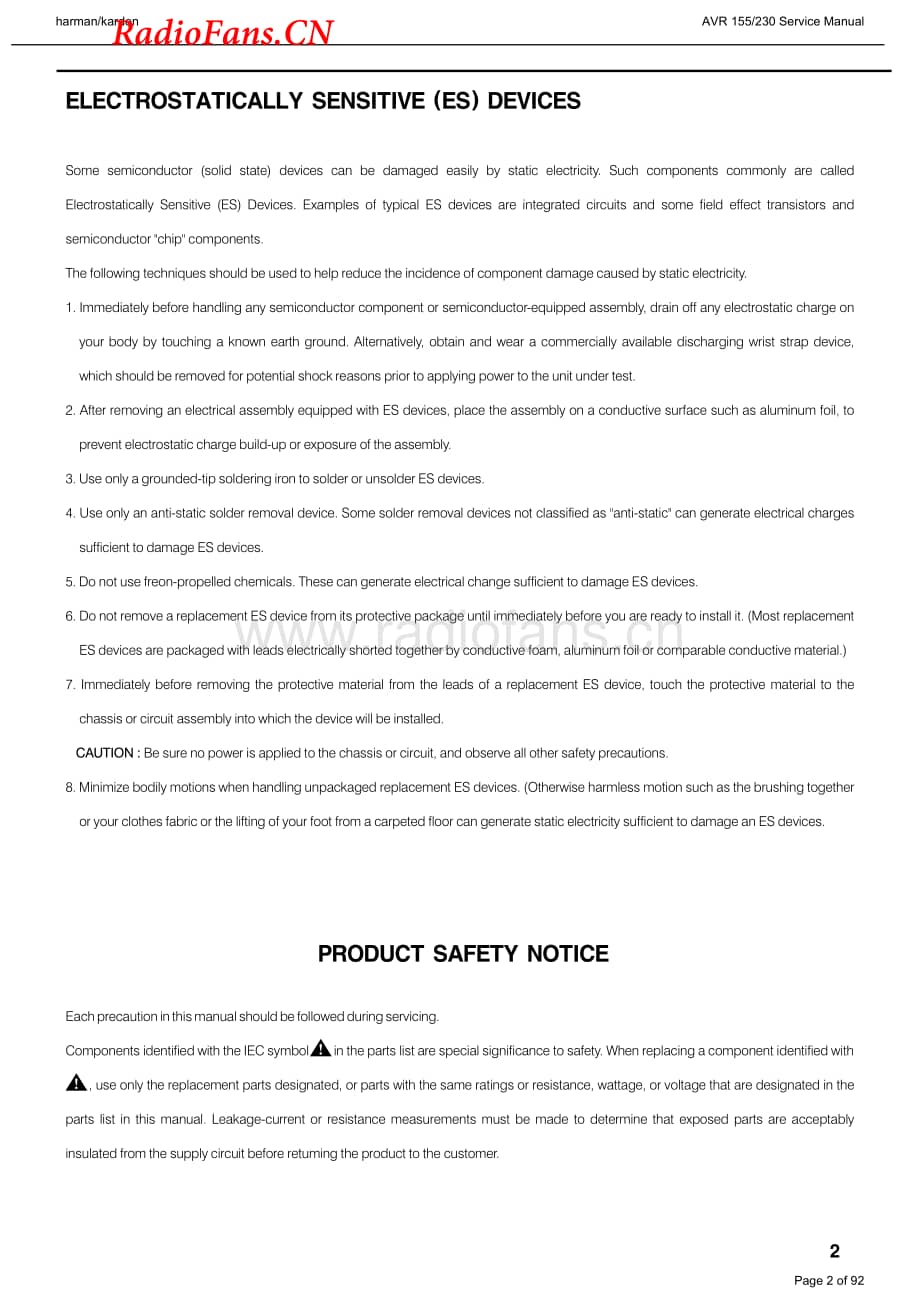 HarmanKardon-AVR155.230-avr-sm维修电路图 手册.pdf_第2页