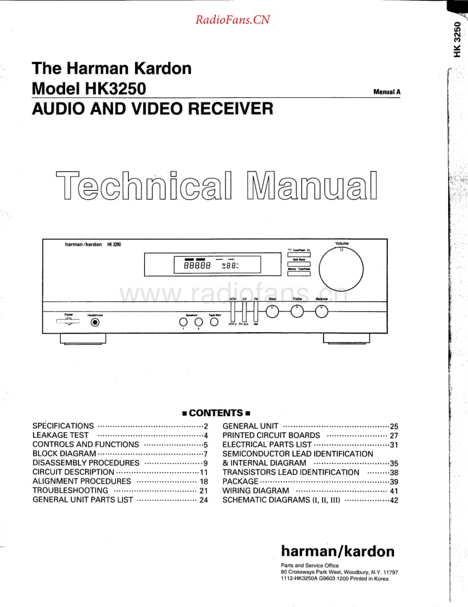 HarmanKardon-HK3250-avr-sm维修电路原理图.pdf_第1页