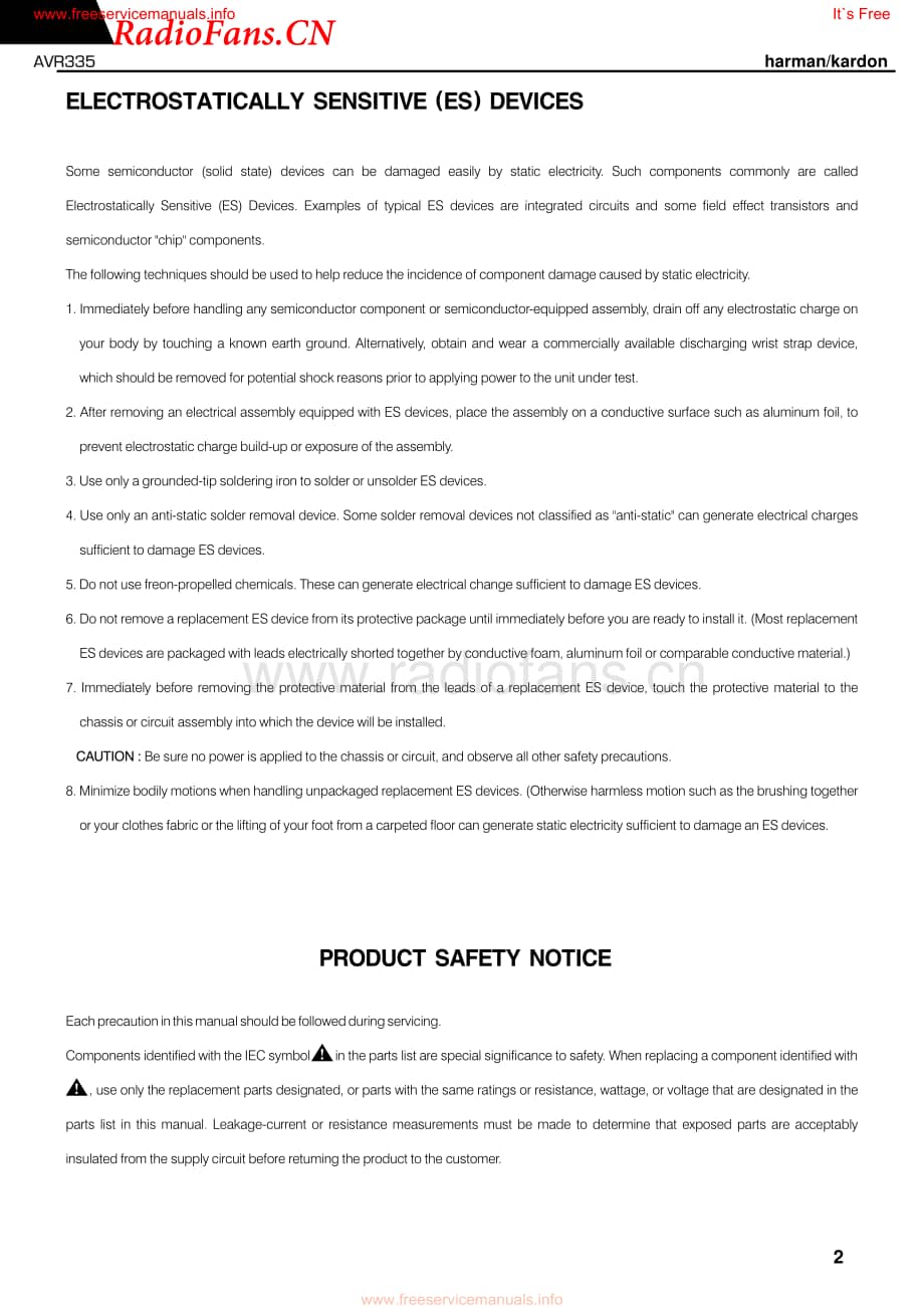 HarmanKardon-AVR335-avr-sm维修电路图 手册.pdf_第2页