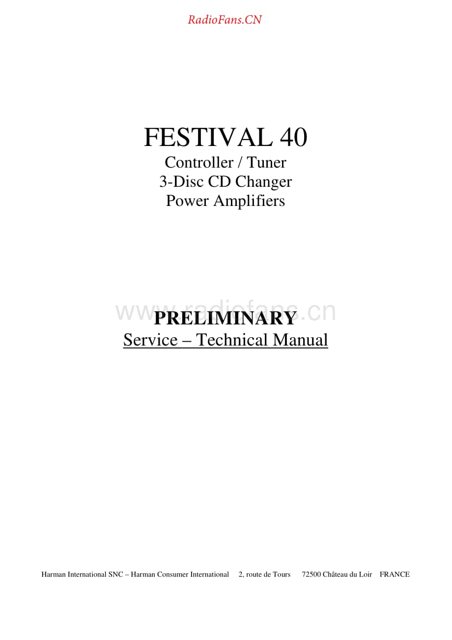 HarmanKardon-Festival40-rec-sm维修电路原理图.pdf_第1页