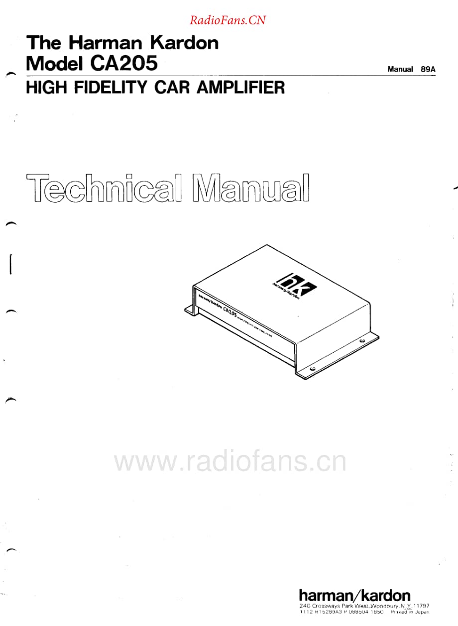 HarmanKardon-CA205-pwr-sm维修电路原理图.pdf_第1页