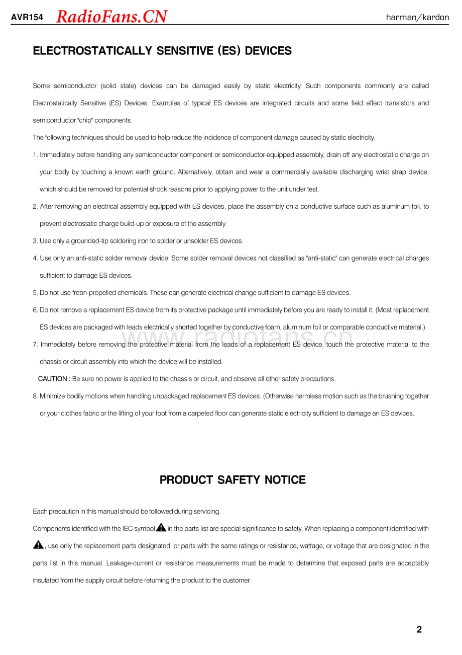 HarmanKardon-AVR154-avr-sm维修电路图 手册.pdf_第2页