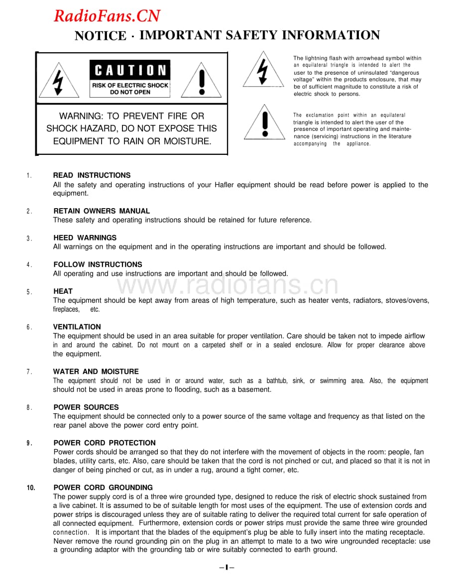 Hafler-9130-pwr-sm维修电路图 手册.pdf_第2页