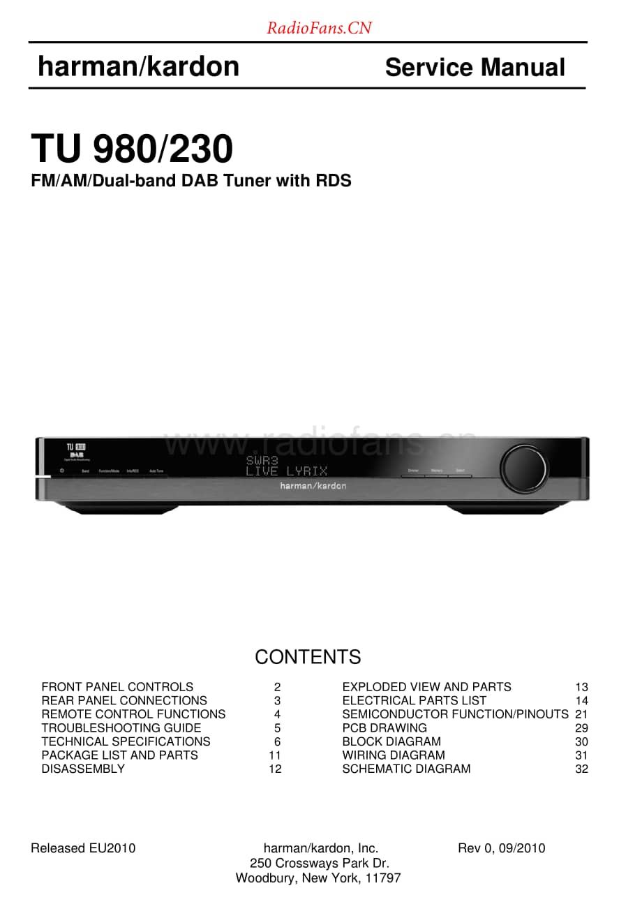 HarmanKardon-TU980.230-tun-sm维修电路原理图.pdf_第1页