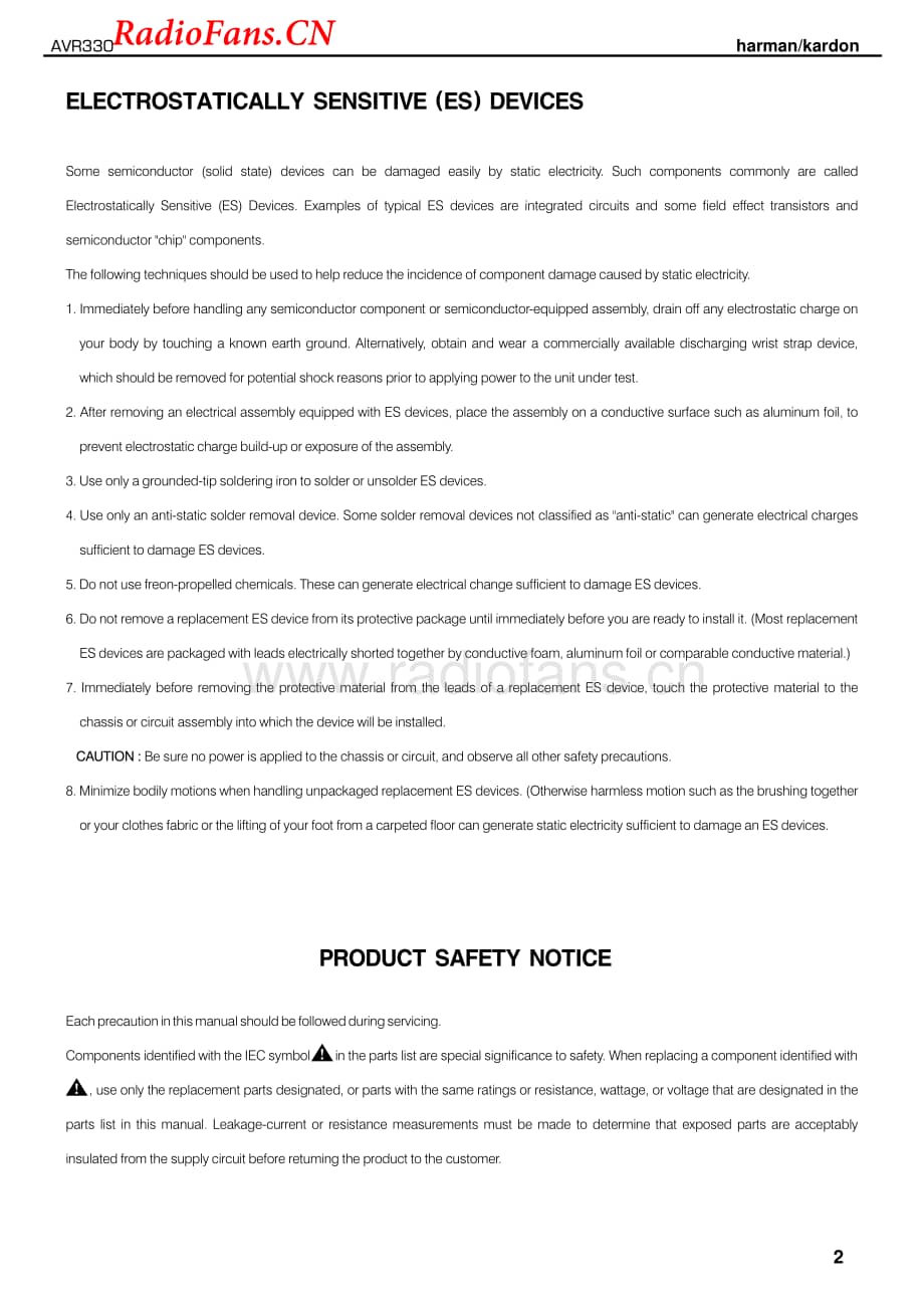 HarmanKardon-AVR330MK3-avr-sm维修电路图 手册.pdf_第2页