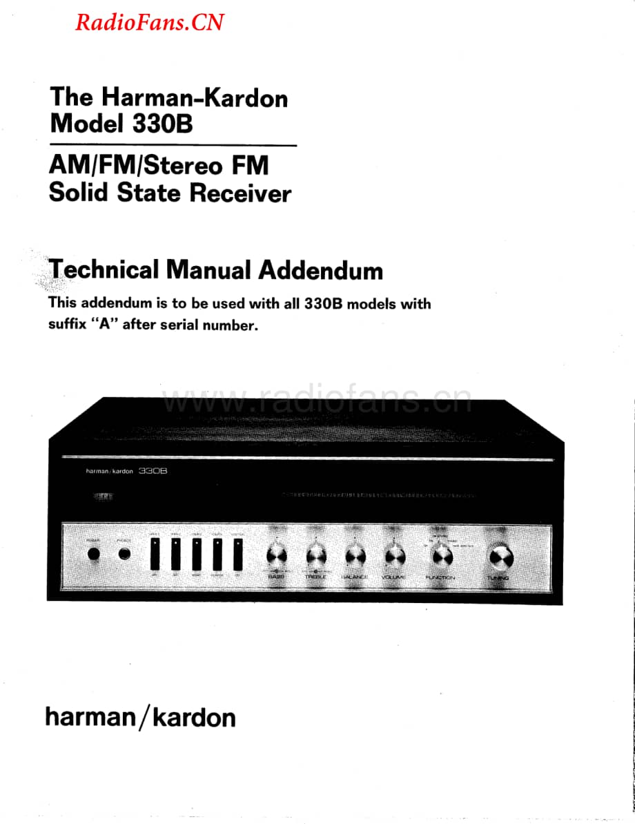 HarmanKardon-330B-rec-sma维修电路图 手册.pdf_第1页