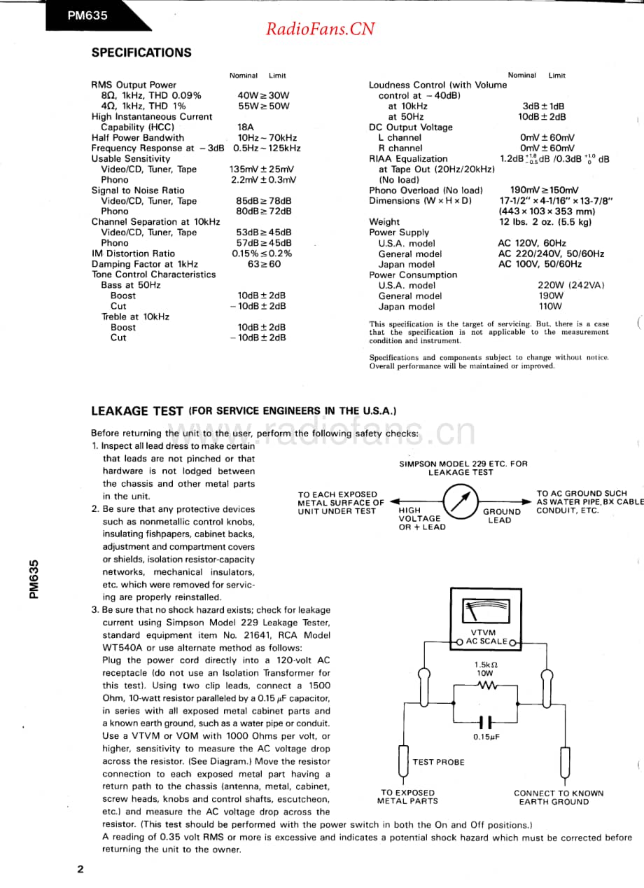 HarmanKardon-PM635-int-sm维修电路原理图.pdf_第2页