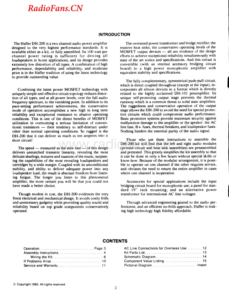 Hafler-DH200-pwr-sm维修电路图 手册.pdf_第2页