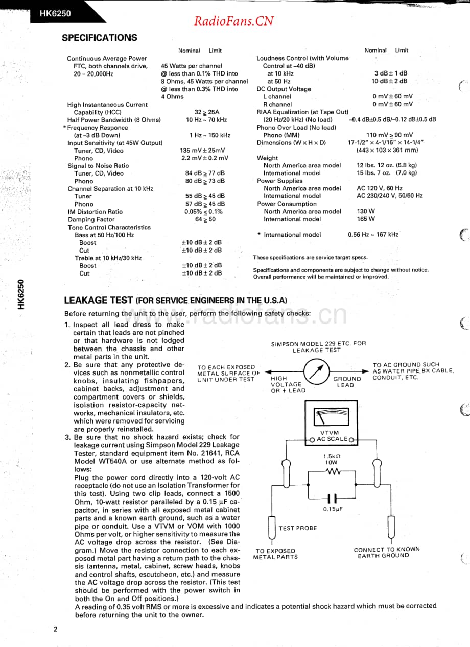 HarmanKardon-HK6250-int-sm维修电路原理图.pdf_第2页