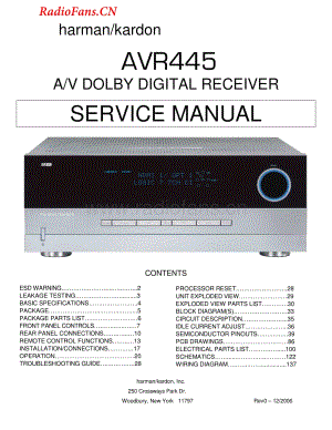 HarmanKardon-AVR445-avr-sm维修电路图 手册.pdf