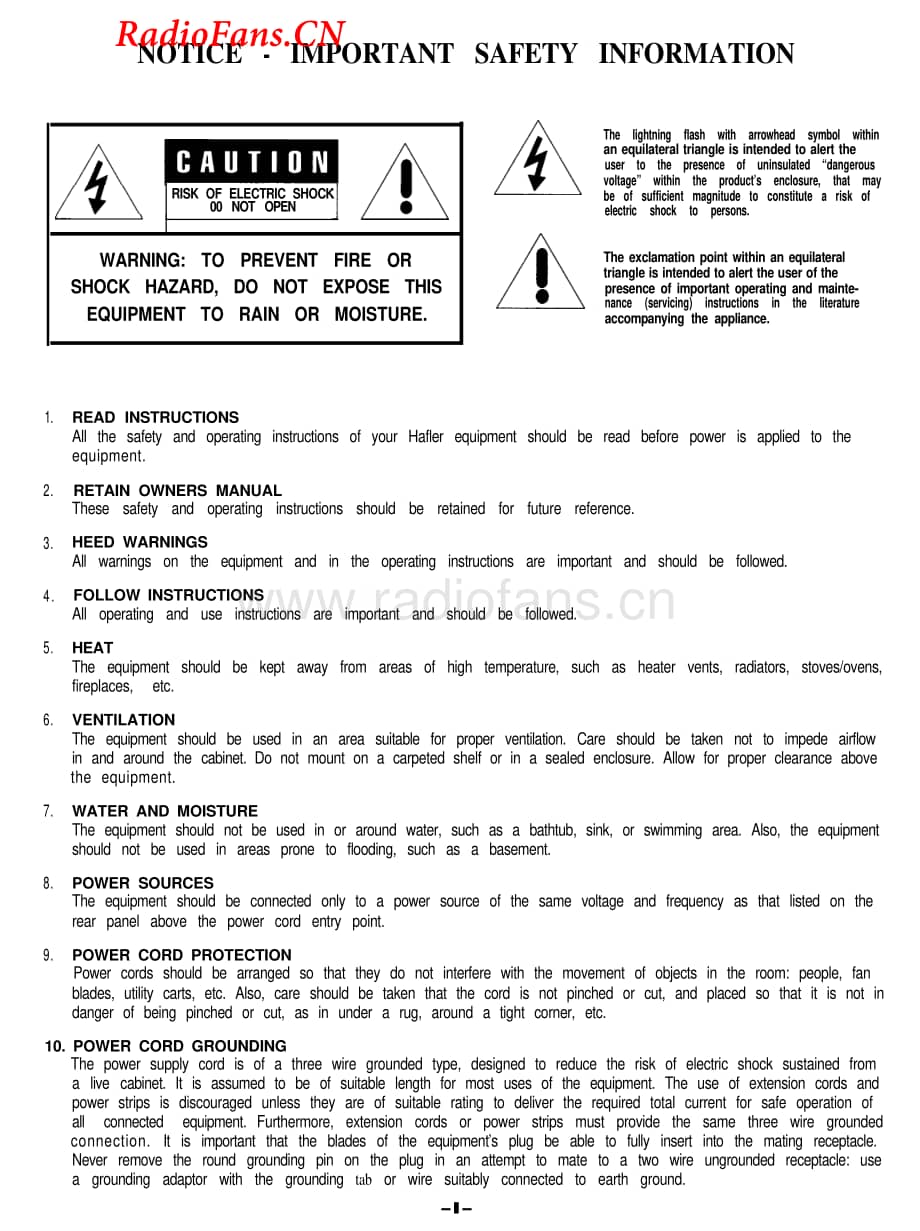 Hafler-915-pre-sm维修电路图 手册.pdf_第2页